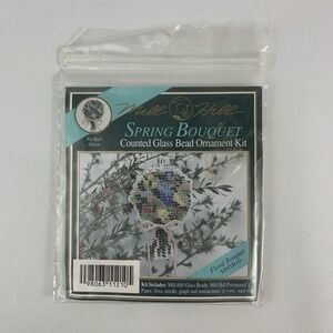 Mill Hill Spring Floral Bouquet Counted Glass Bead Ornament Kit MHSB10 1991